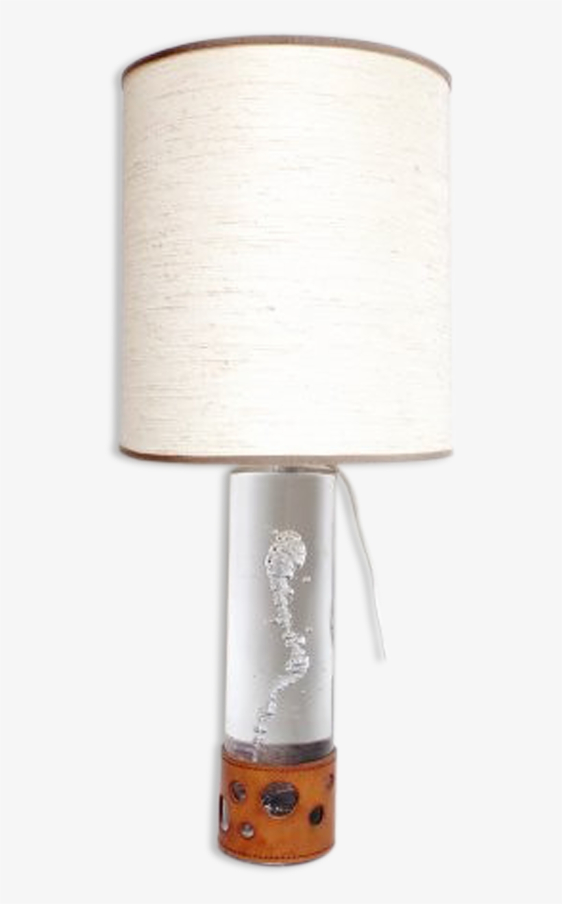 Glass Bubbles Reason Of Air Lamp Ring Leather Signed - Lampshade, transparent png download