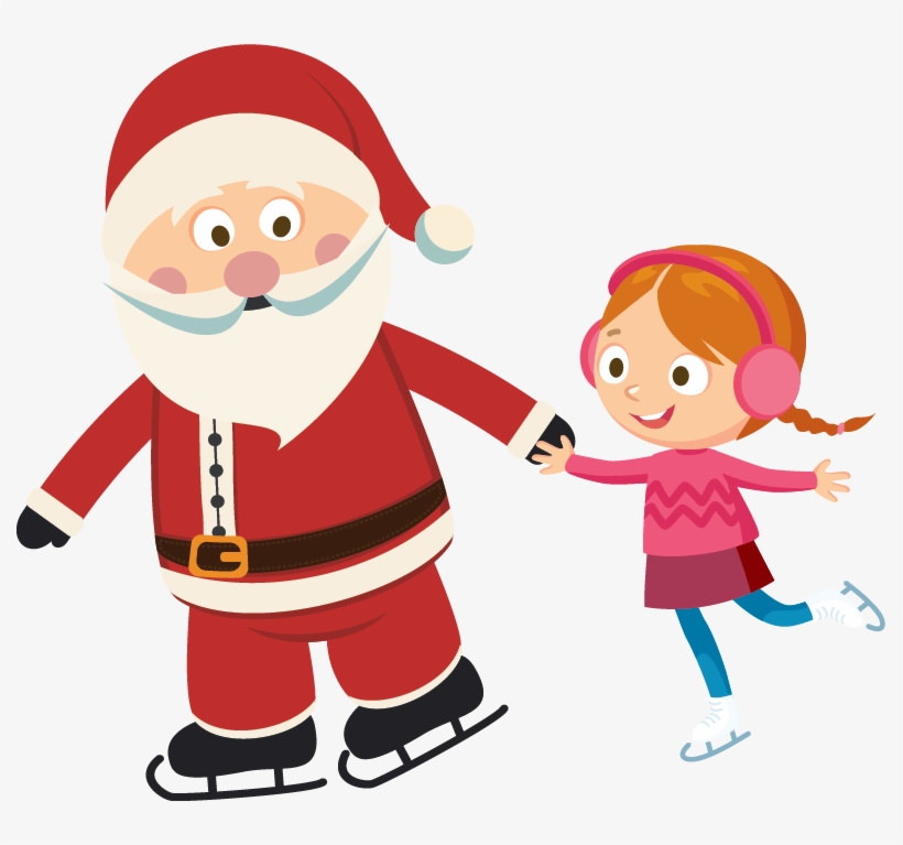 Ice Skate With Santa, Get A Photo Taken, Create Some - Ice, transparent png download