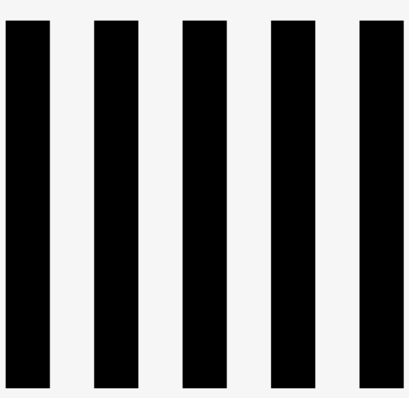 Counting Rod Vertical Black - Black And White Seamless, transparent png download