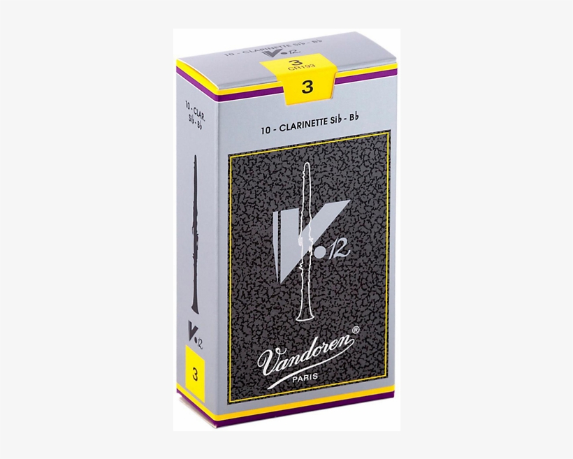 Vandoren V12 Bb Clarinet Reeds, 10-pack Strength - Vandoren V12 Clarinet Reeds 3.5, transparent png download