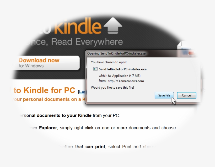 Choose Which One Of The Three Send To Kindle Programs - Diagram, transparent png download