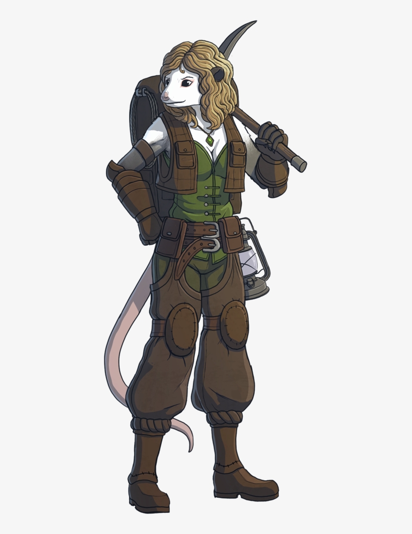 [art] Belladonna Amberheart, Opossum Explorer - Illustration, transparent png download