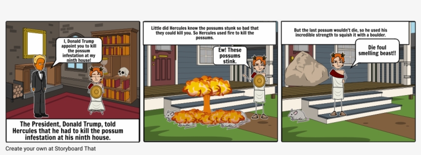 How To Kill Opossums With Poison Or Other Methods - Cartoon, transparent png download