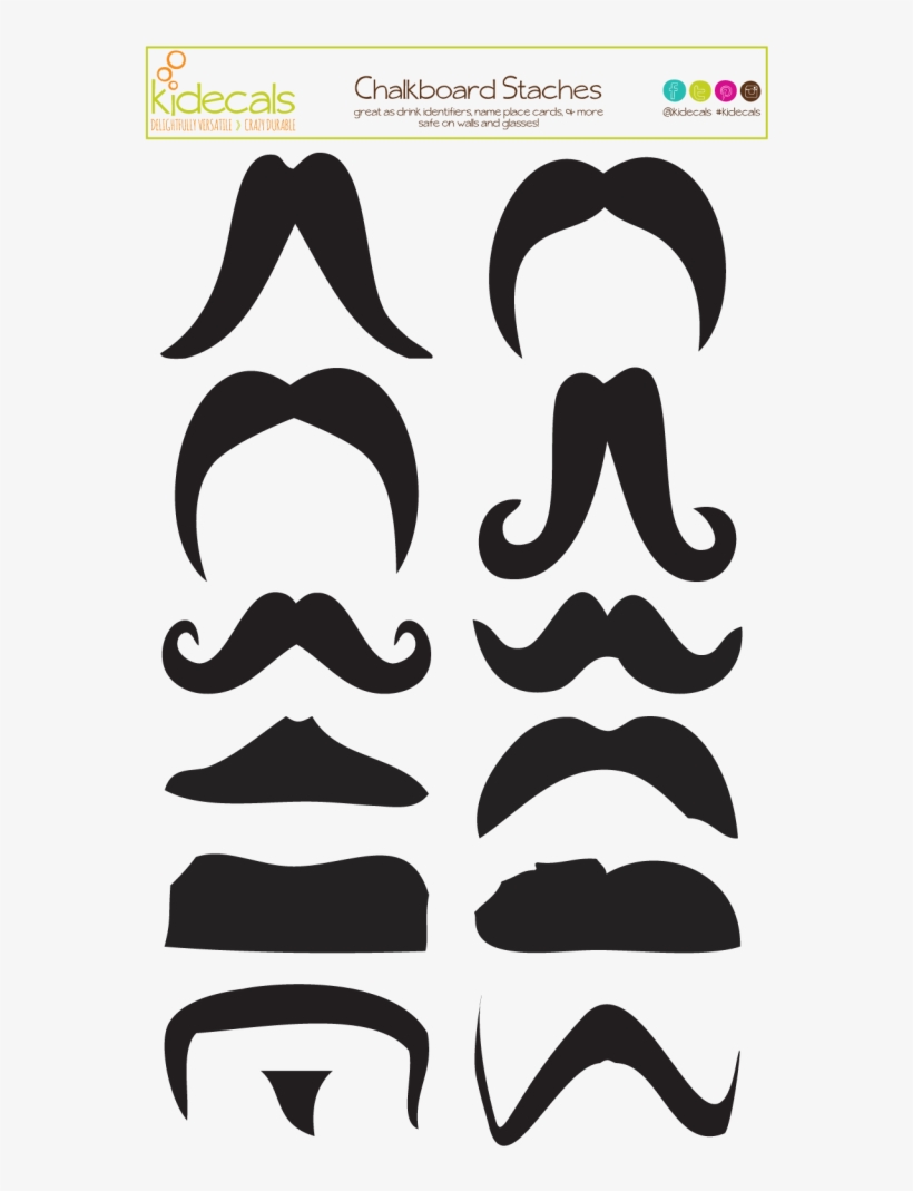 These Partystache Stickers Can Be Used As Drink Markers, transparent png download
