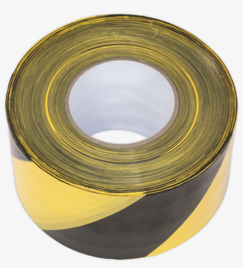 Btby Sealey Hazard Warning Barrier Tape 80mm X 100mtr - Wire, transparent png download