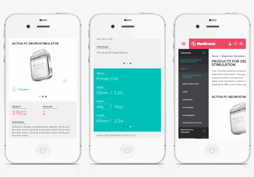 Medtronic Detail Page Iphone 3up 2, transparent png download
