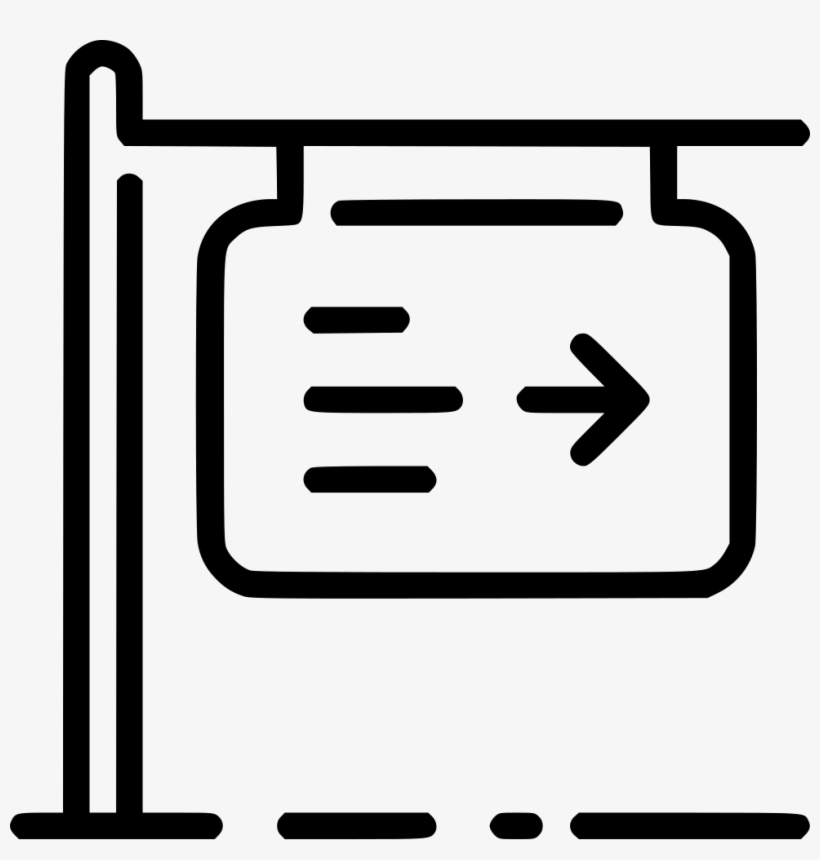 Signpost Comments - Real Estate Sign Icon, transparent png download