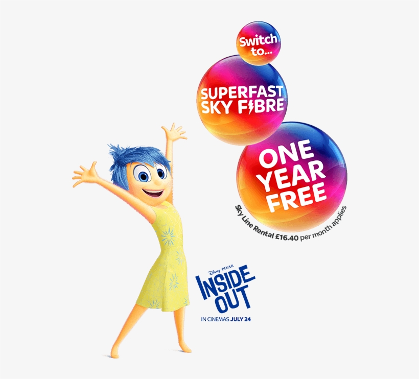 Via Sky - Com - Inside Out, transparent png download