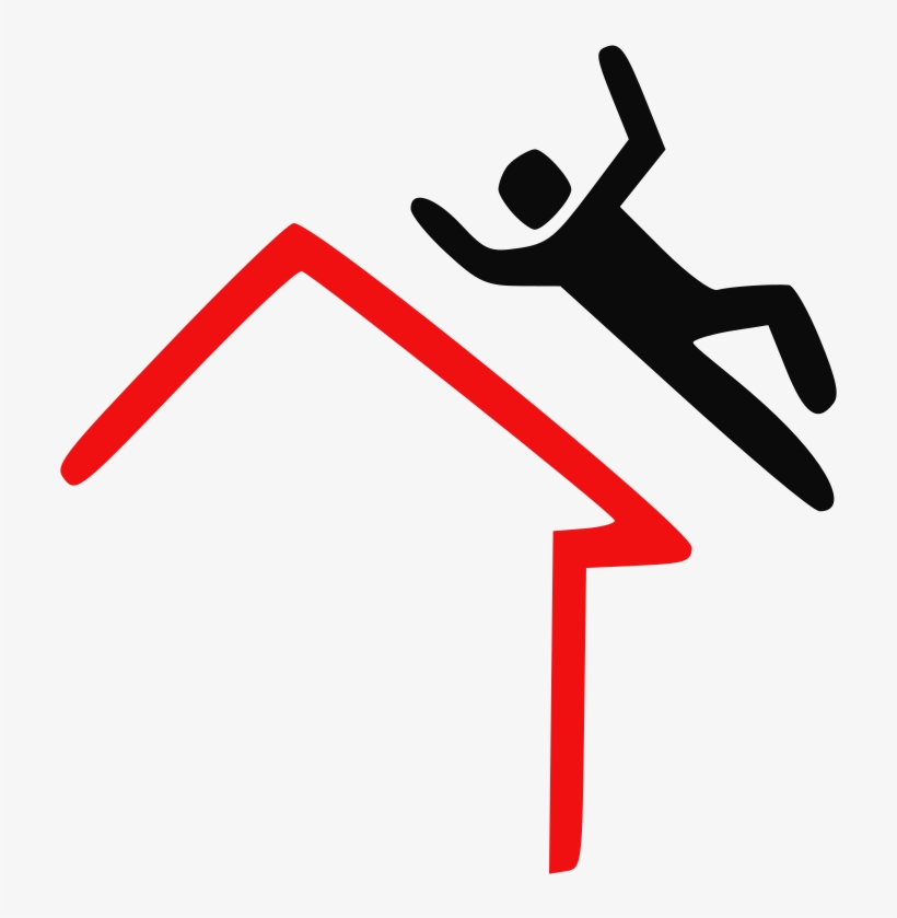 This Png File Is About Injury , Icon , Falling , Roof, transparent png download
