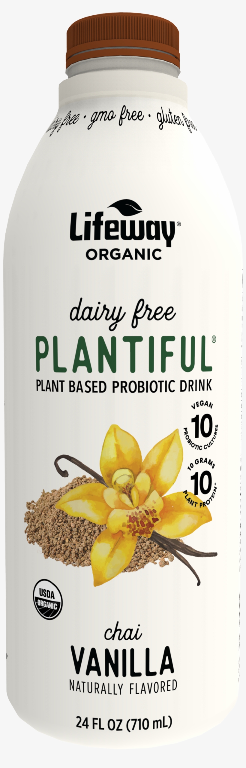 Chai Vanilla Organic Plant Based Probiotic Drink, transparent png download