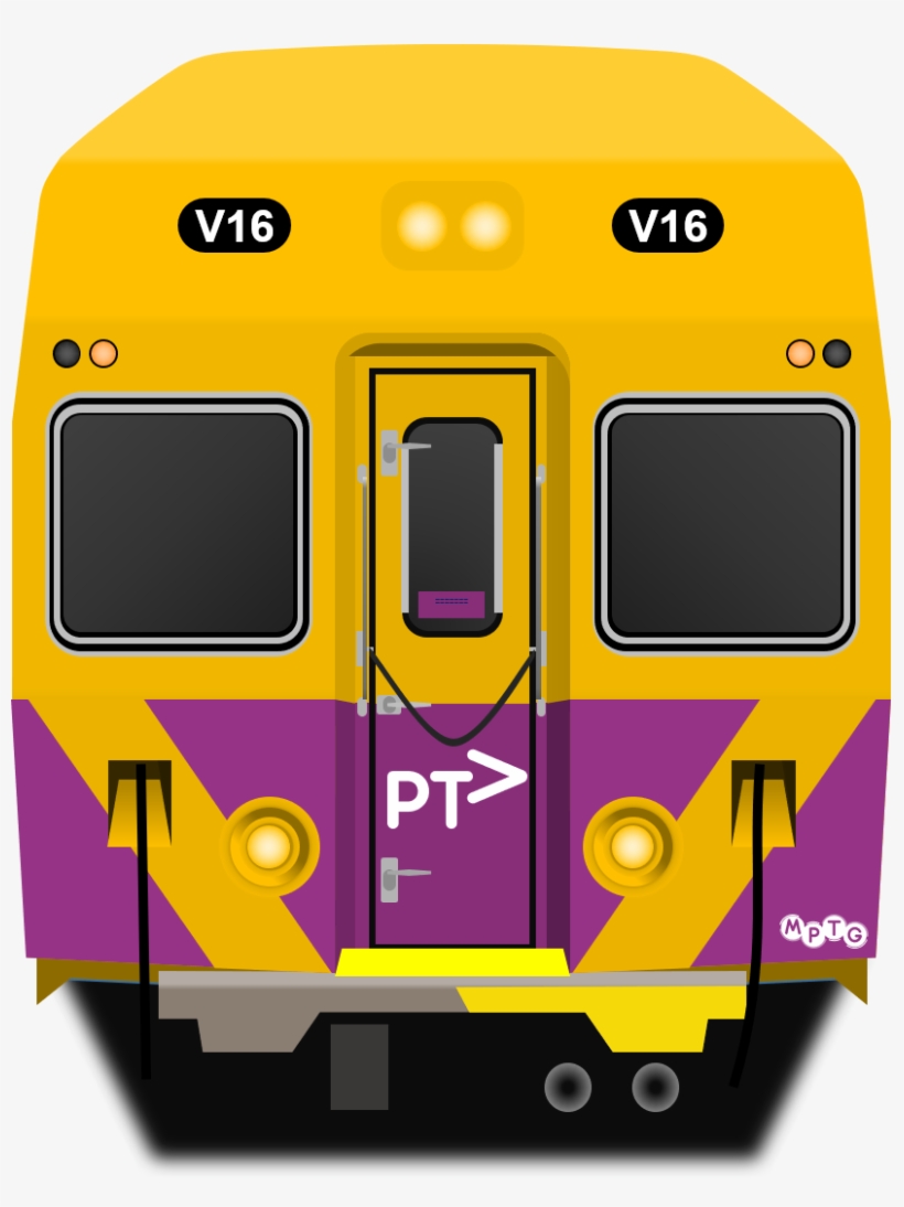 Sydney Trains V Set In The Purple Ptv Livery Front - Sydney Trains Y Set, transparent png download