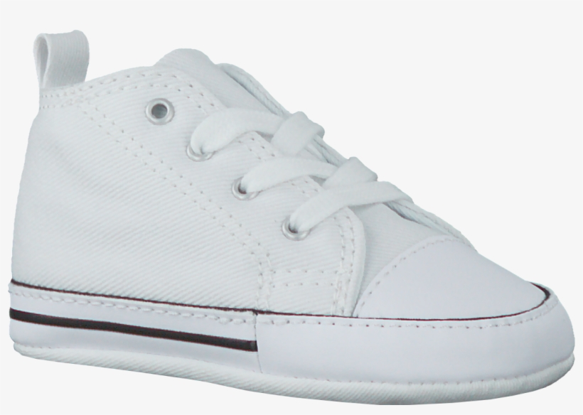 White Converse Baby Shoes First Star - Skate Shoe, transparent png download