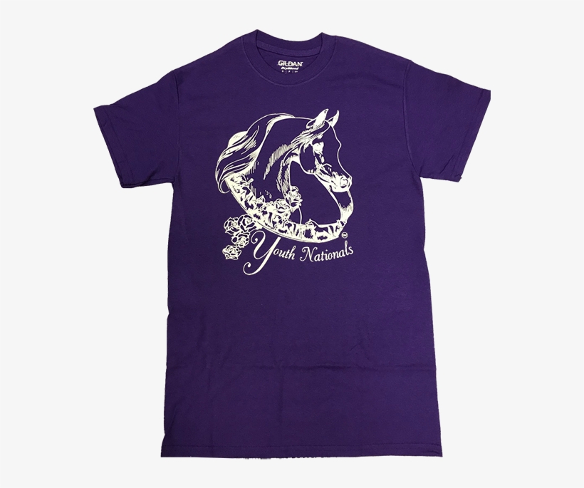 Youth Nationals Purple Tee - Stallion, transparent png download