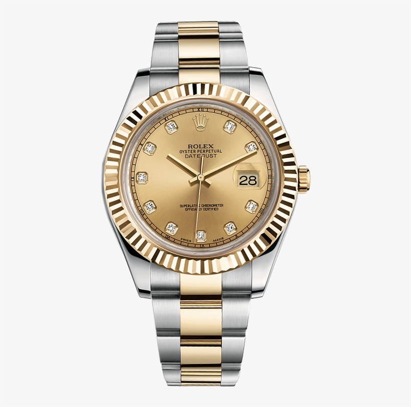 Datejust Dweller Men Watch Rolex Submariner Sea Clipart - Datejust 41 Blue Roman, transparent png download