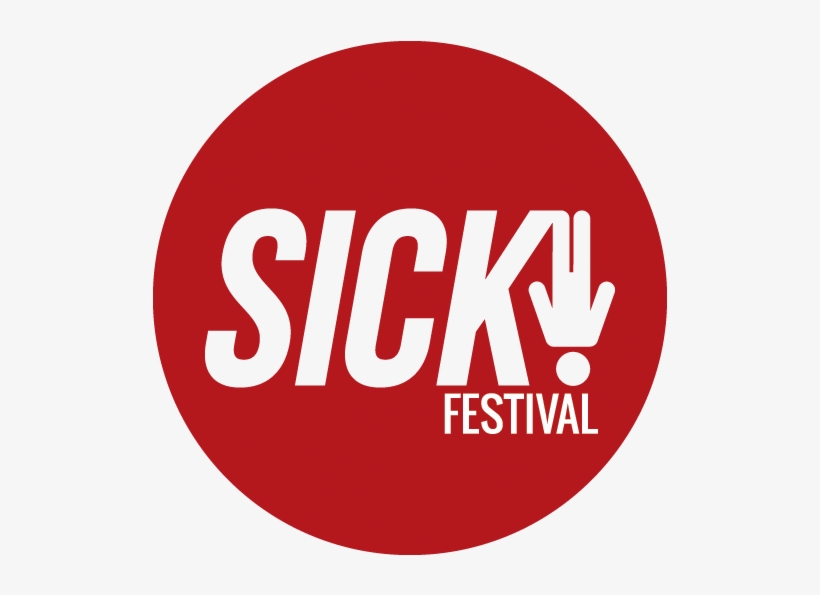 Sick Festival Red Logo White Writing With A Stick Man - Breakfast Club London Logo, transparent png download