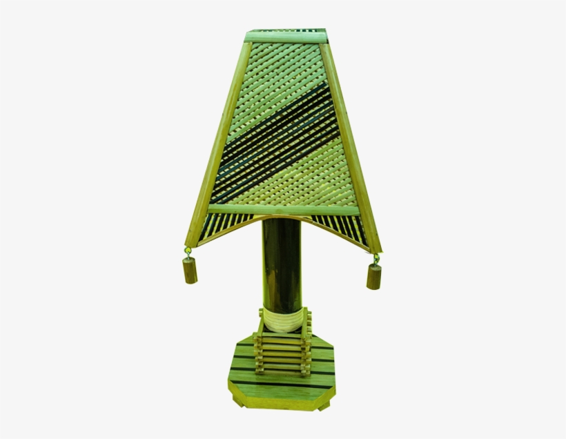 Exclusory Bamboo Table Lamp In Yellow And Brown - Trophy, transparent png download