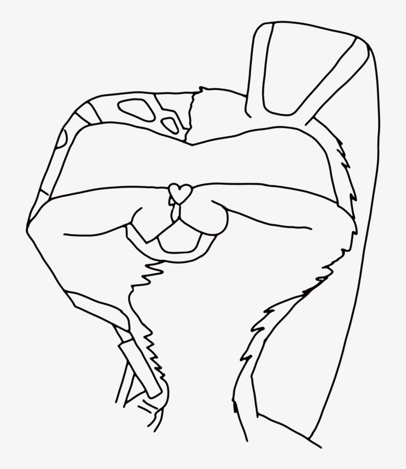 Clipart Stock Inky Model Crossover Line By Diggershrew - Line Art, transparent png download