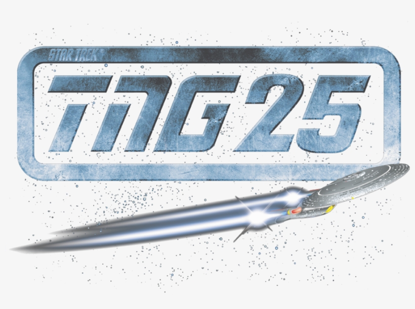 Star Trek Tng 25 Enterprise Men's Regular Fit T-shirt - Aerospace Manufacturer, transparent png download
