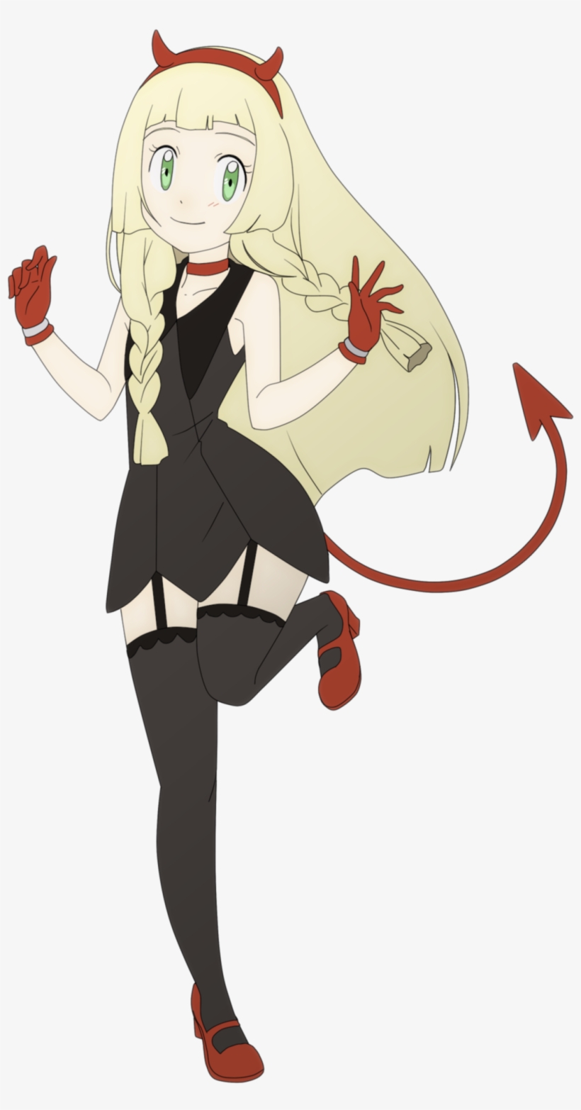 469kib, 1090x1962, Halloween Lillie - Pokemon Lillie Halloween, transparent png download