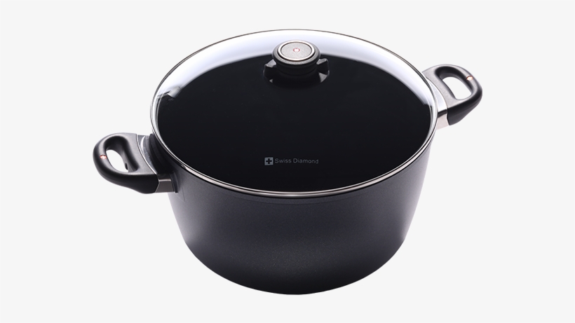 5 Qt Stock Pot Nonstick - Swiss Diamond 評價, transparent png download