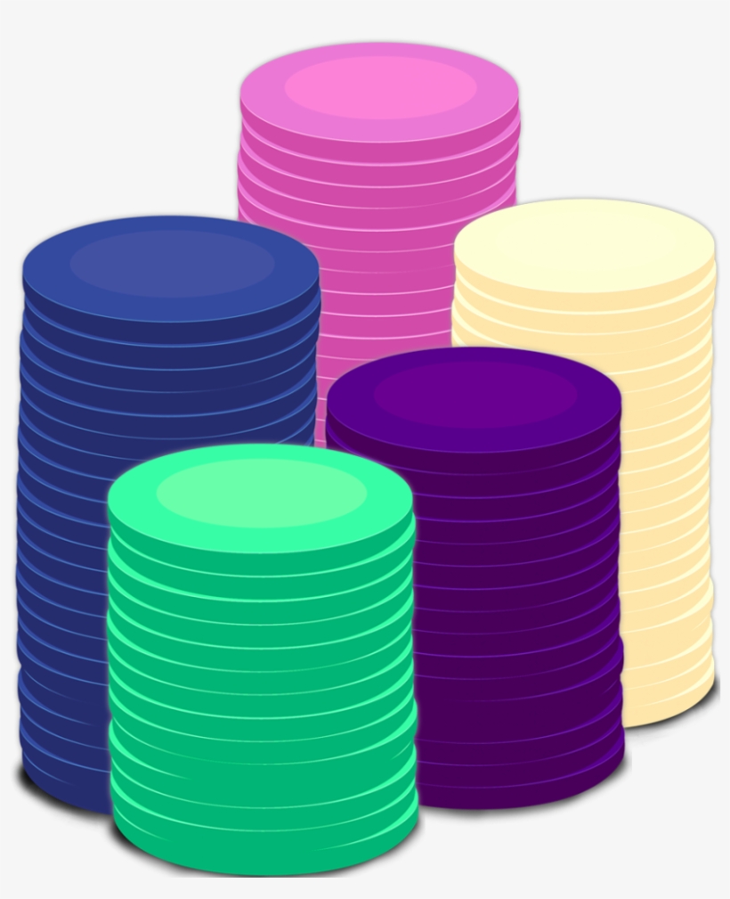 2 3 Chips Stacked - Fish Roulette, transparent png download