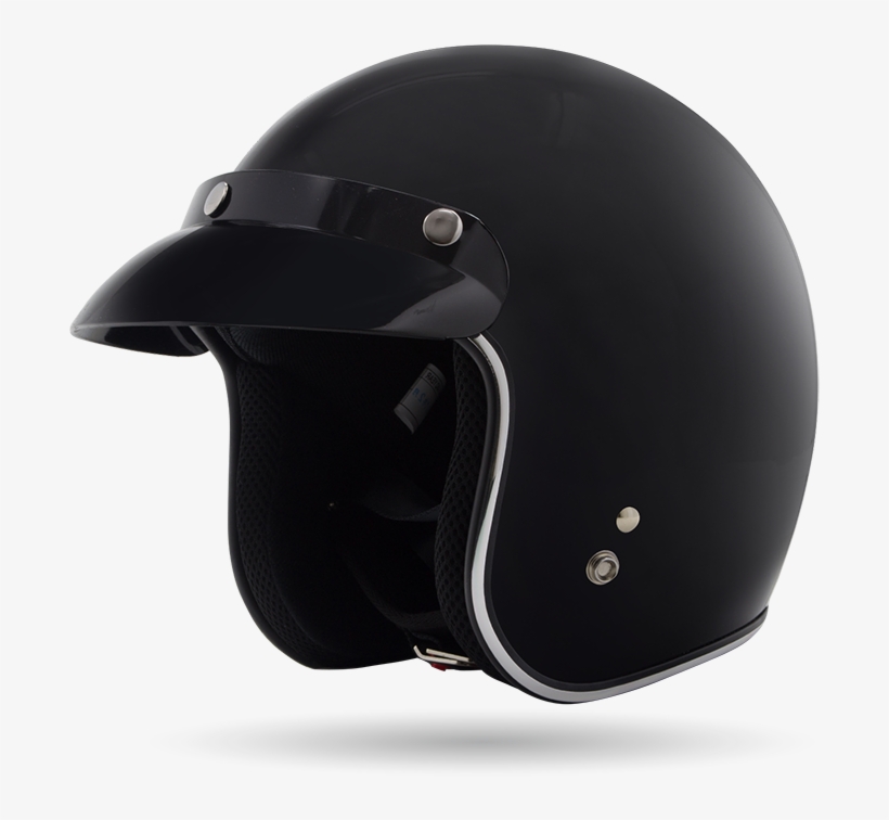 Five-o Black - Motorcycle Helmet, transparent png download