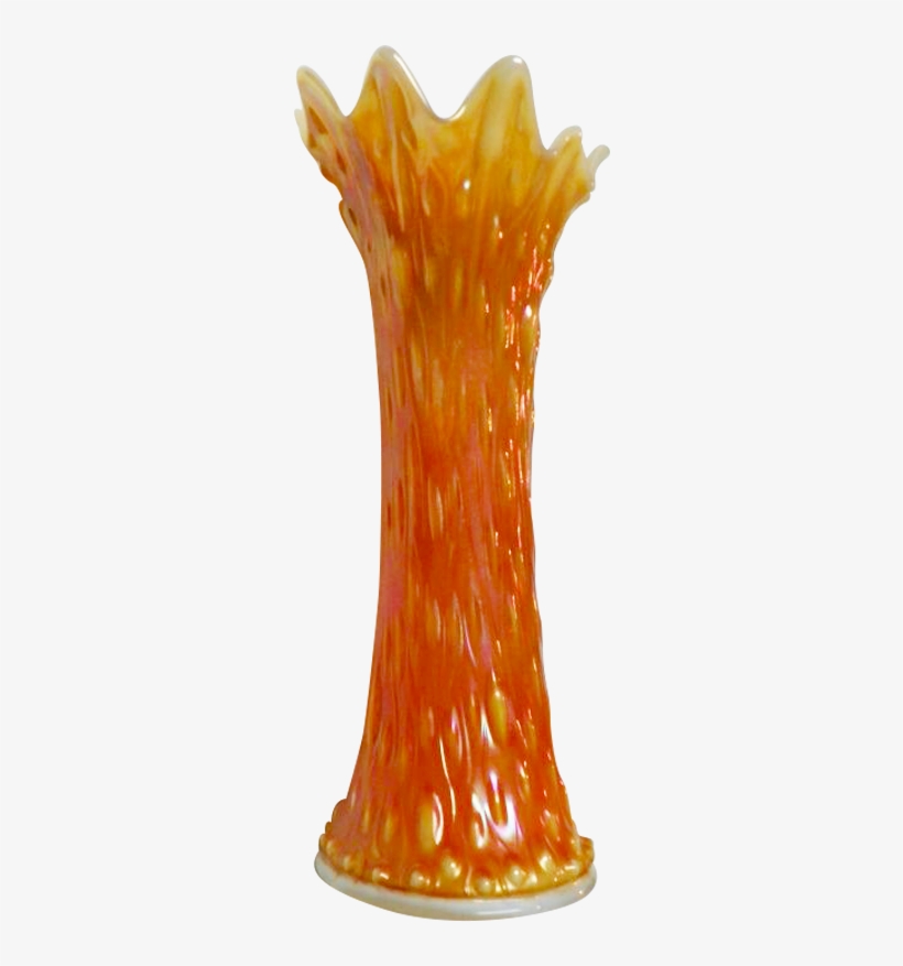 Northwood Tree Trunk Marigold On Milk Glass M - Vase, transparent png download
