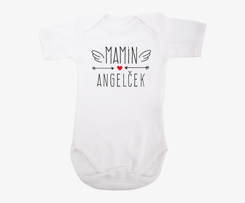 Baby Onesie Mom's Angel - Active Shirt, transparent png download