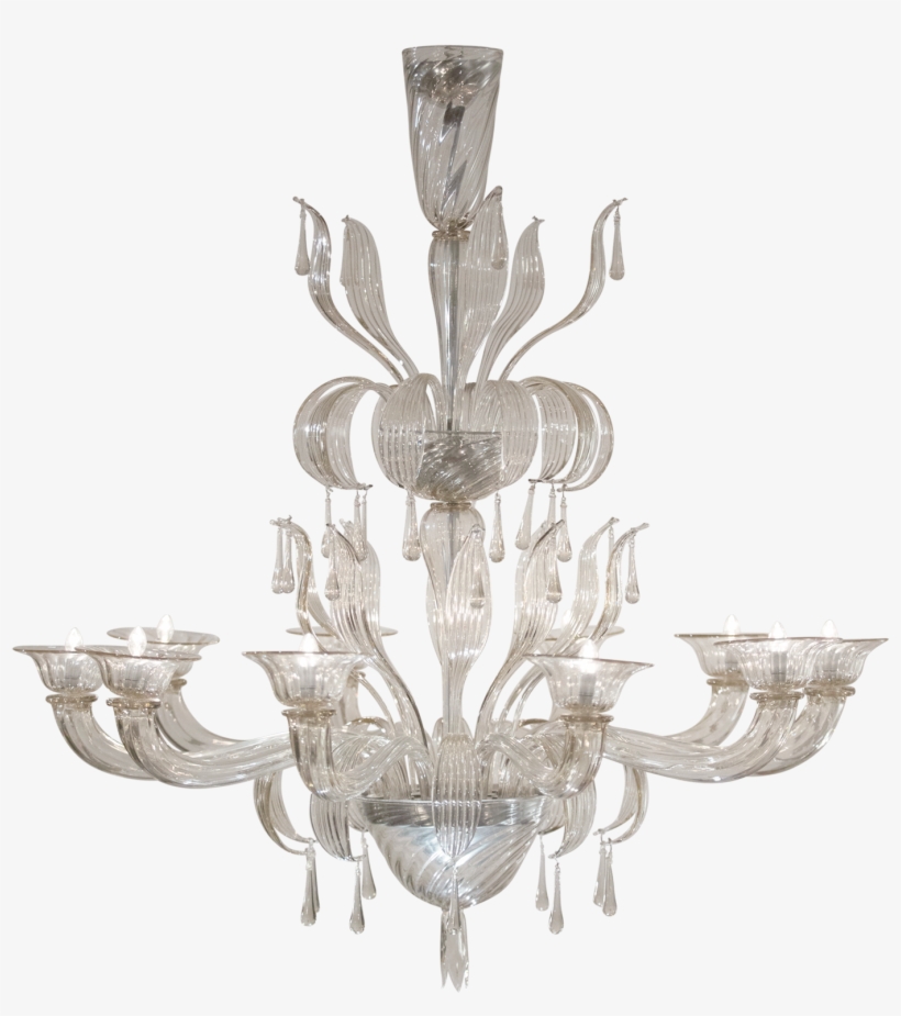 Elegant Glass Chandelier For Decorating Your Home - Salviati Murano Glass Chandelier, transparent png download