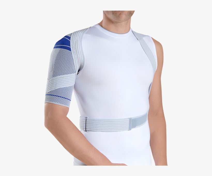 Omotrain Shoulder Brace Wearing Arm Sling - Orthese 2 Epaule, transparent png download