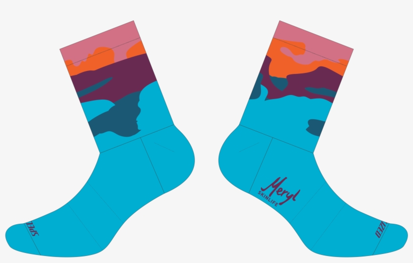 City Scripts Socks "paint Spill" - Sock, transparent png download