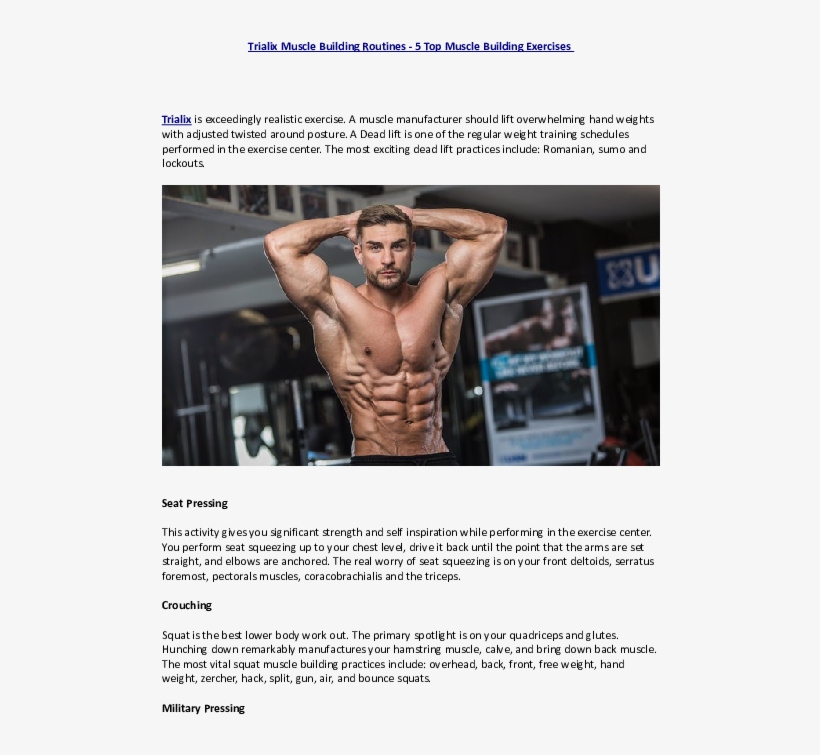 Pdf - Top Fitness Model Male, transparent png download