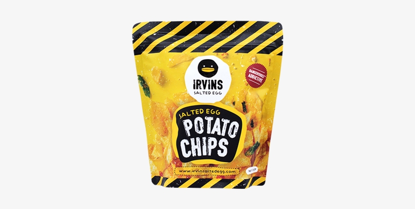 Salted Egg Potato Chips - Irvins Salted Egg Potato Chips, transparent png download