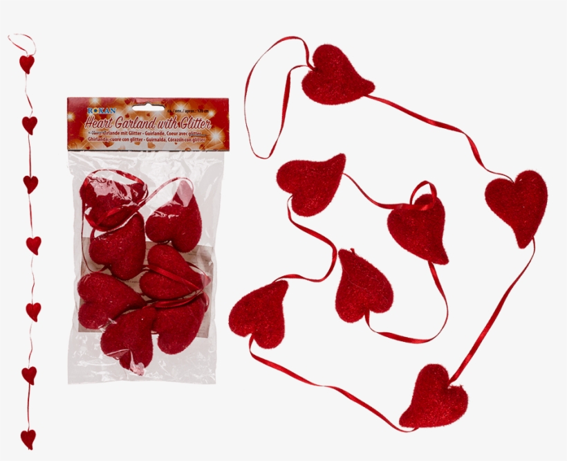 Plastic Garland - Heart, transparent png download