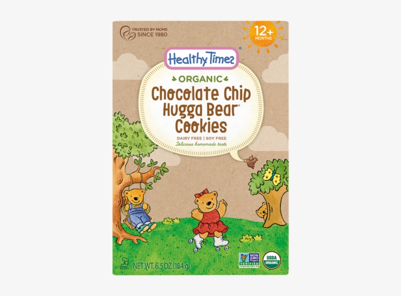 Organic Chocolate Chip Hugga Bear Cookies - Healthy Times, transparent png download