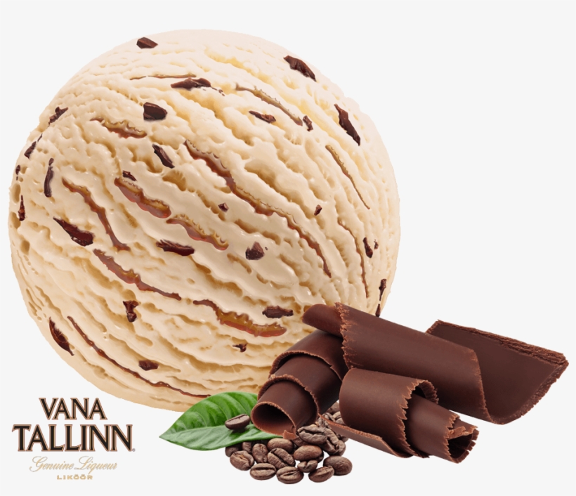 Mint Ice Cream With Mint And Chocolate Cream And Chocolate - Chocolate, transparent png download