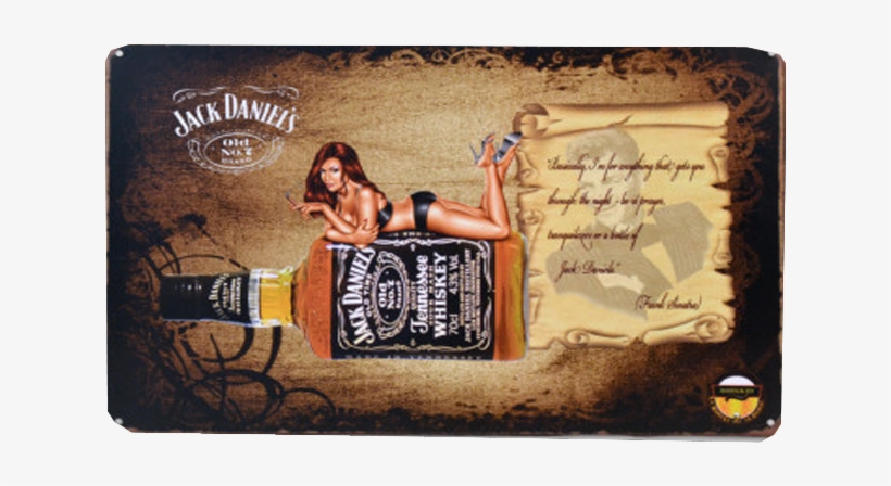 Vintage Sign Jack Daniels Vintage Scroll - Tin Sign Jack Daniels, transparent png download