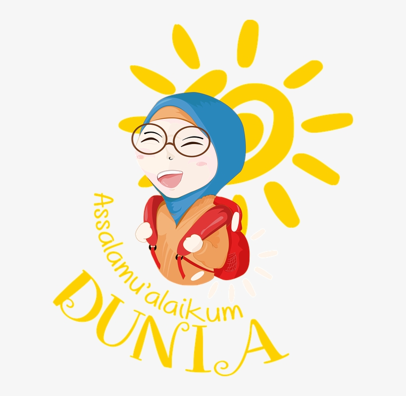 Islamic, Girl, Bright, Day, Hijab, Young, Religion - Sun Clip Art, transparent png download