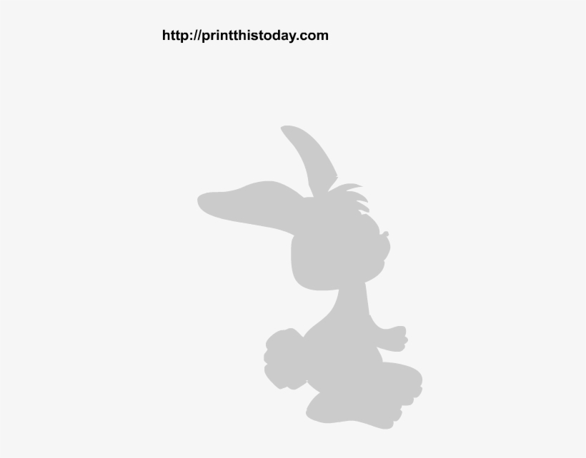 Stencil1 Bunny 2 Layer Stencil-s1 2l - Silhouette, transparent png download