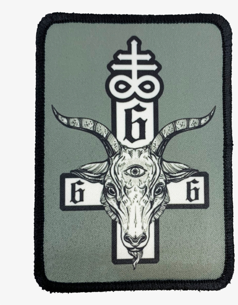 Satanic Cross Iron-on Patch - Emblem, transparent png download