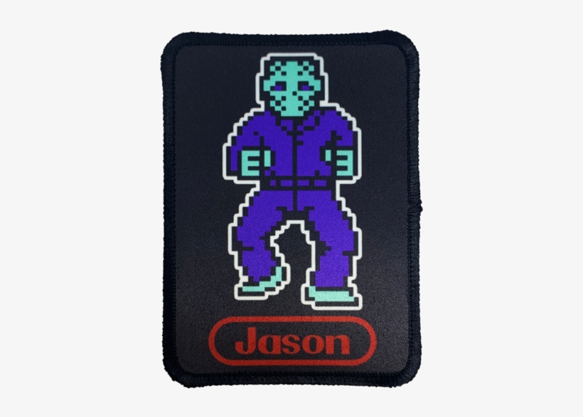 8 Bit Jason Iron On Patch - 8 Bit, transparent png download