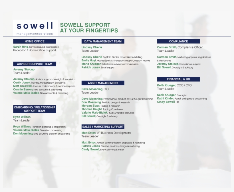 Sowell Support Contacts 2017 - Web Page, transparent png download