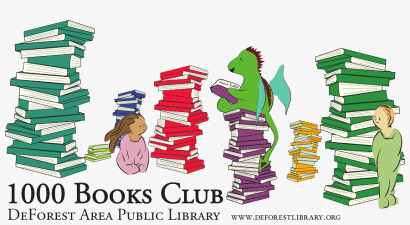 1000 Books Club Logo - Illustration, transparent png download