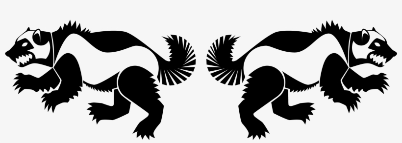 Gulo Gulo Tattoo Block Prints, Wolverine, Art Print, - Illustration, transparent png download