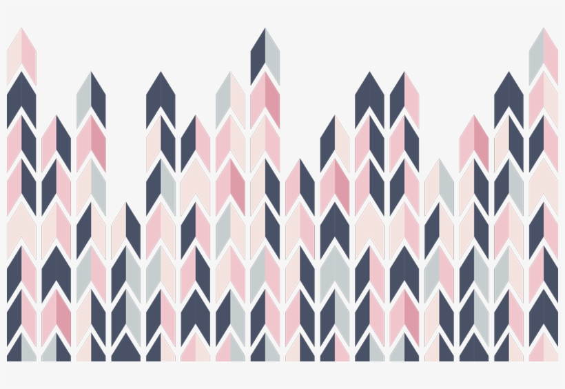 Vinilo Pared Triángulos Abstractos - Gift Wrapper, transparent png download