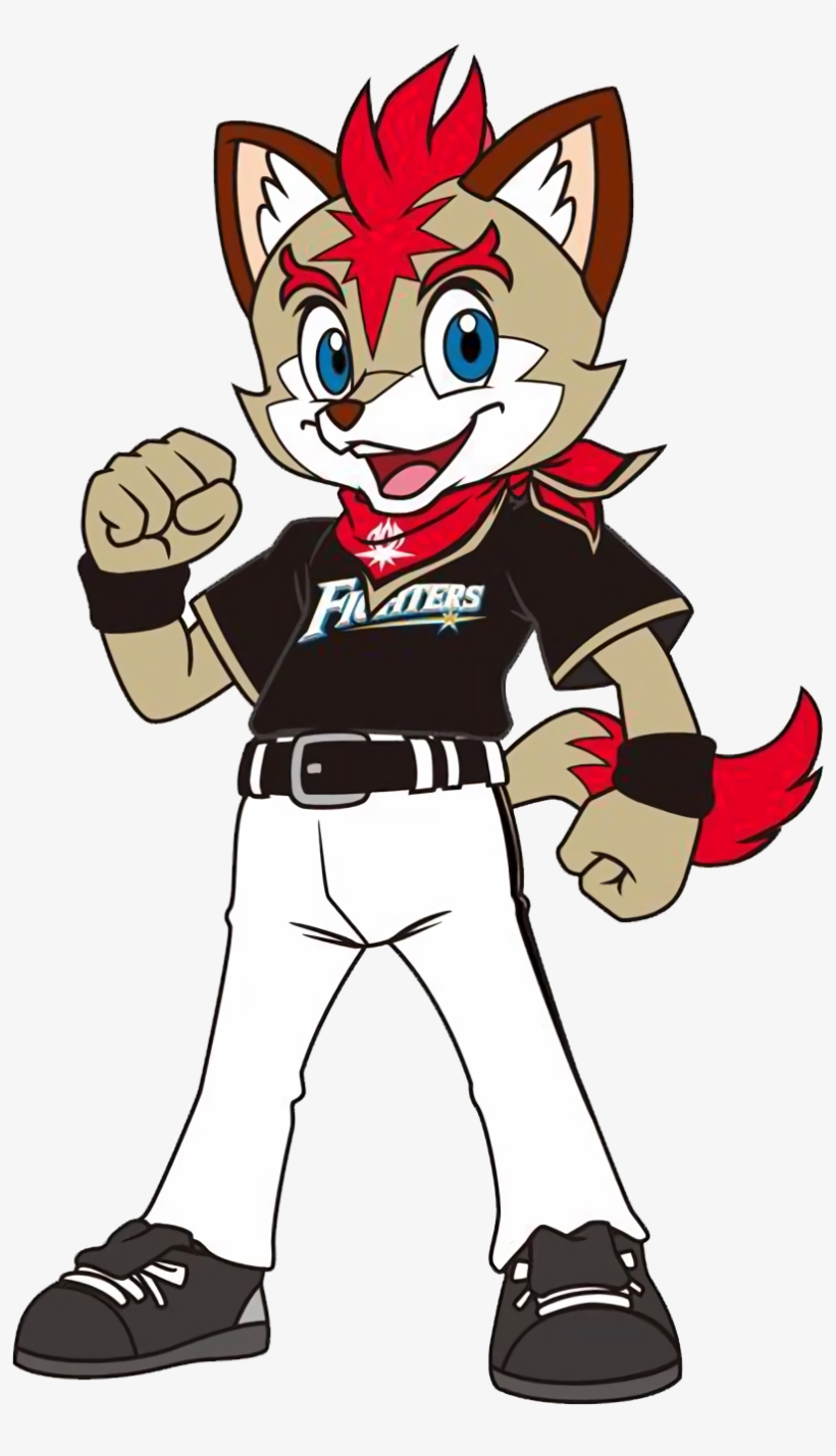 Frep The Fox - Hokkaido Nippon Ham Fighters Mascot, transparent png download