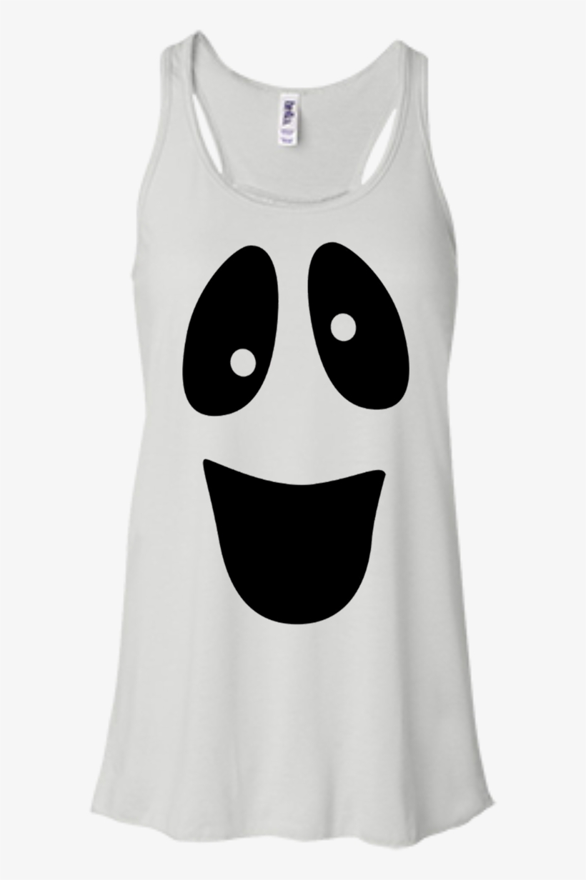 Ghost Face Funny Shirt, Hoodie, Tank - Bella + Canvas Ladies' Flowy Racerback Tank B8800, transparent png download