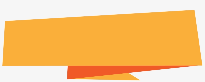 Orange Banner Origami, transparent png download