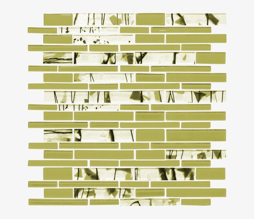 Light Olive Green And Vine Inspired Glass Tile - Parallel, transparent png download