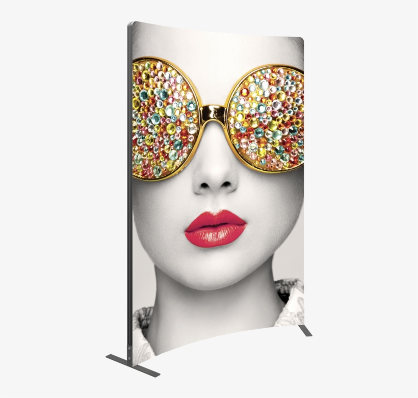 Vector Frame Curved 03 Fabric Banner Display - Textile, transparent png download